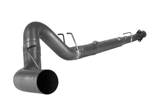 DIESELR Downpipe Back Exhaust - Single (2008-2010 Ford 6.4L F250/F350 Powerstroke) Exhaust DIESELR Tuning 5" No Muffler