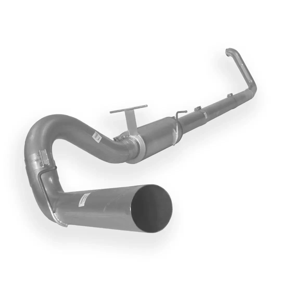 Dieselr Aluminized Turbo Back Exhaust Single | Ford 7.3L F250/F350 Powerstroke (1999-2003) Aluminized Exhaust Dieselr Parts 5-inch with Muffler