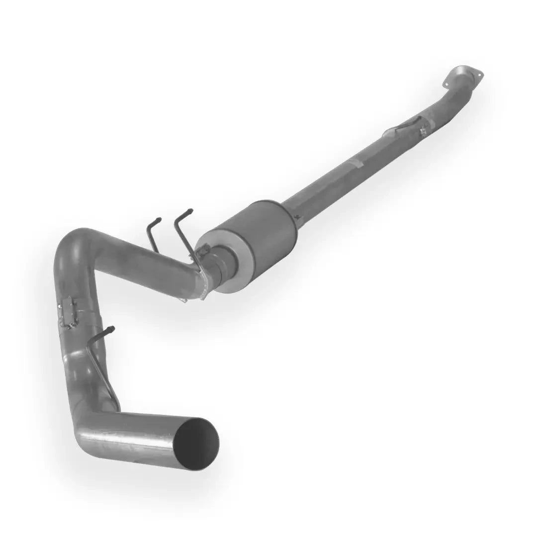 Dieselr Aluminized Exhaust | Ford 6.7L F250/F350 Powerstroke 2011-2019 Aluminized Exhaust Dieselr Parts 4-inch Downpipe Back With Muffler