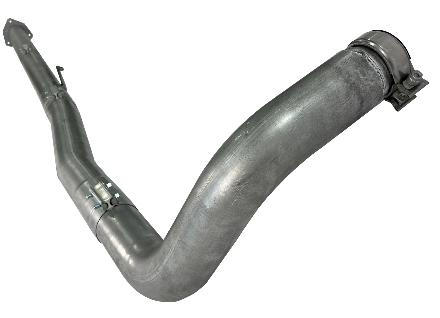 Dieselr Aluminized Turbo Back Race Pipe | Cab & Chassis Ford 6.7L Powerstroke (2023-2026) Aluminized Race Pipe Dieselr Parts 4" without Muffler