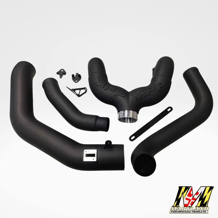MPP Intercooler Piping Kit (11-22 Powerstroke) Intercooler Piping Maryland Performance Diesel 2011-2014 Stock Turbo Textured Black Powdercoat