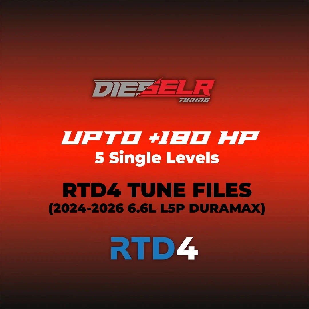 DIESELR RTD4 Tune Files (2024-2026 Duramax L5P 6.6L) - Global B Tune Files DIESELR Tuning