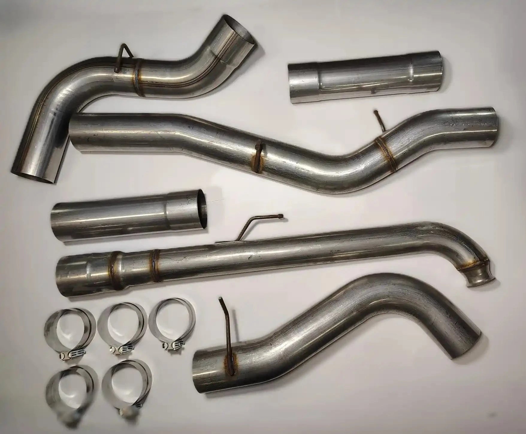 DIESELR Downpipe Back Exhaust - Single (2001-2007 GM 2500/3500 6.6L Duramax LB7/LLY/LBZ) Exhaust DIESELR Tuning 5" No Muffler