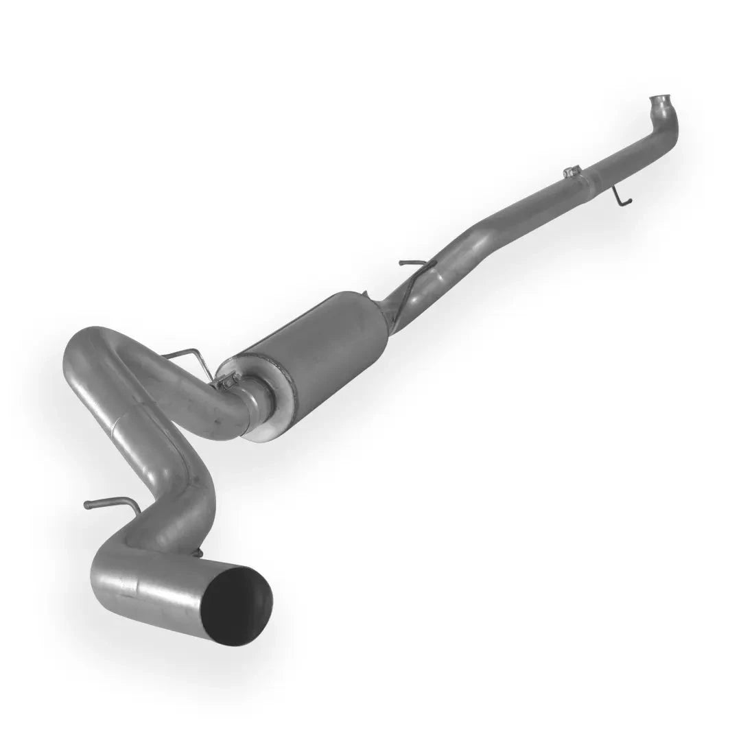 Dieselr Aluminized Downpipe Back Exhaust Single | 2500/3500 6.6L GM DURAMAX LML (2007.5-2010) Aluminized Exhaust Dieselr Parts 4-inch with muffler