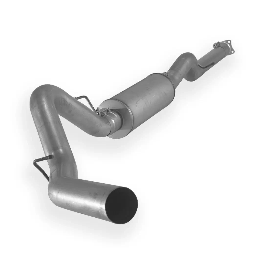 Dieselr Aluminized 4" Cat Back Exhaust Single | GM 2500/3500 6.6L DURAMAX LB7/LLY/LBZ w/OEM 4 Bolt Flange 2001-2007 Aluminized Exhaust Dieselr Parts