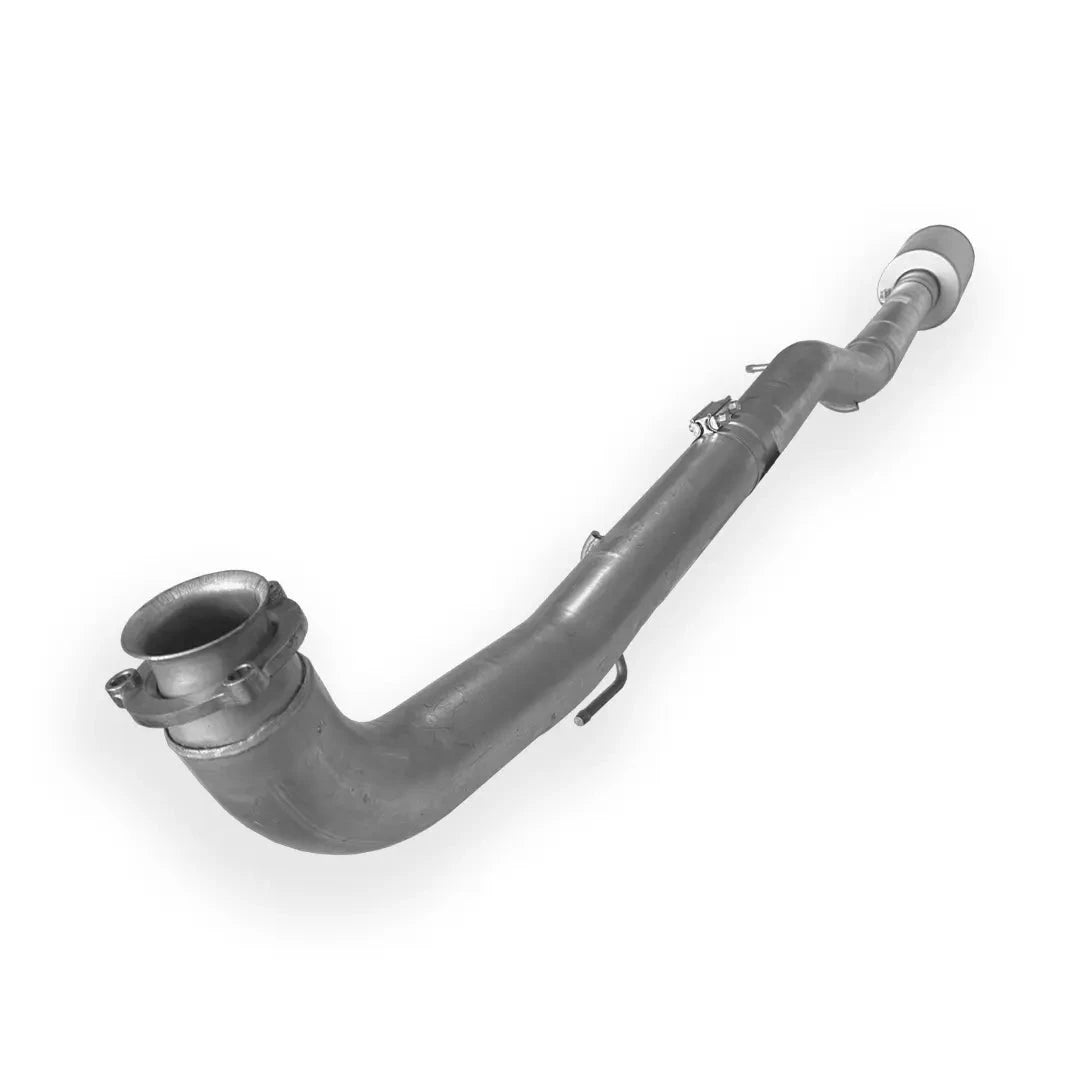 Dieselr Aluminized 4" Cat & DPF Race Pipes | GM 2500/3500 6.6L DURAMAX LML 2015.5-2016 Aluminized Race Pipe Dieselr Parts 4-inch Race Pipe with Muffler