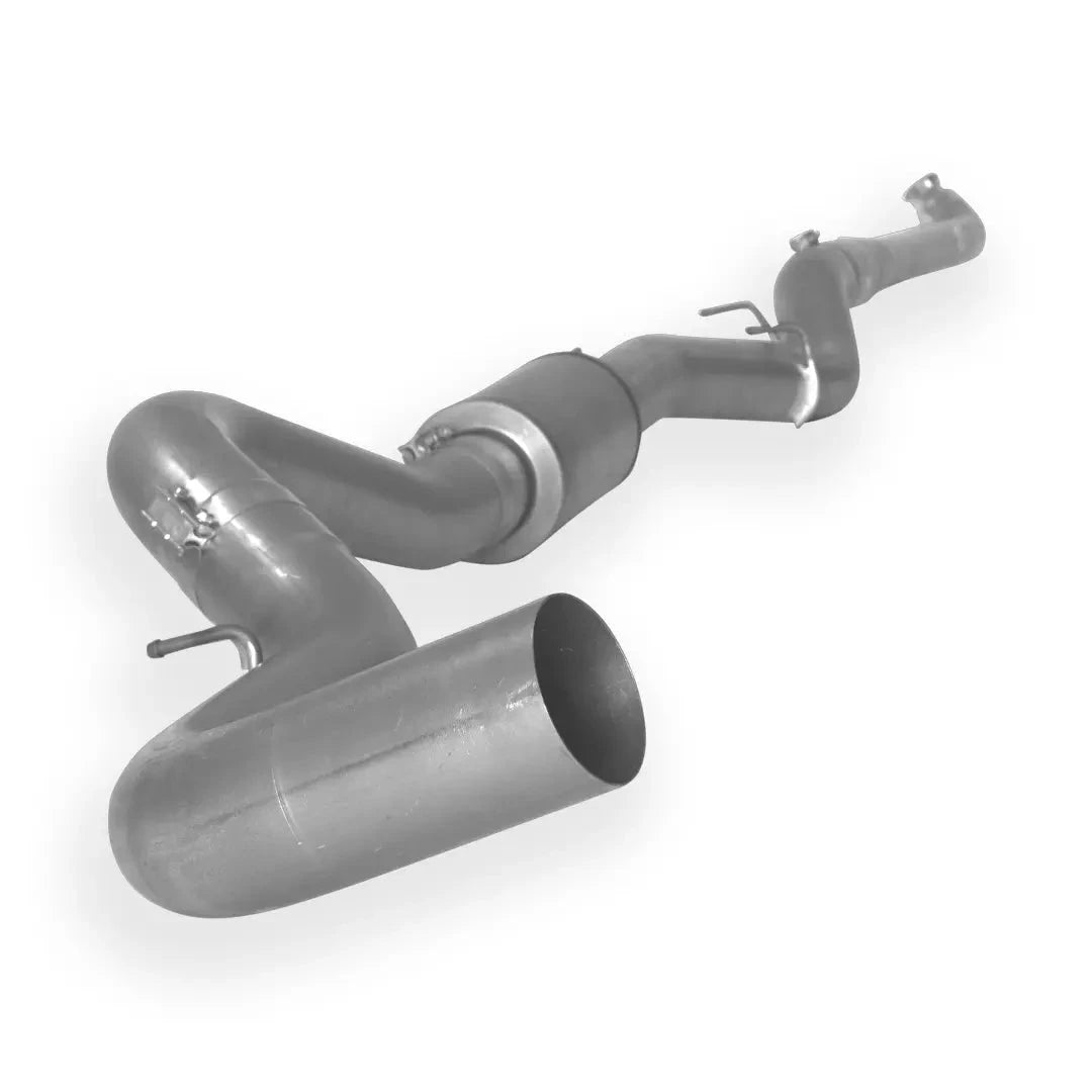 Dieselr Aluminized Downpipe Back Exhaust Single | 2500/3500 6.6L GM DURAMAX LML (2007.5-2010) Aluminized Exhaust Dieselr Parts 5-inch with muffler