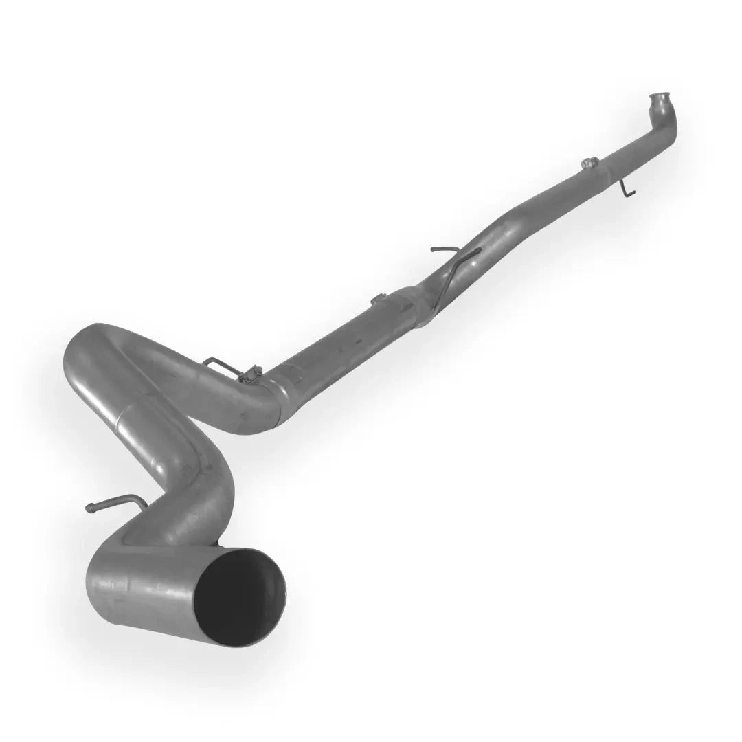 Dieselr Aluminized Downpipe Back Exhaust Single | 2500/3500 6.6L GM DURAMAX LML (2007.5-2010) Aluminized Exhaust Dieselr Parts 4-inch without muffler