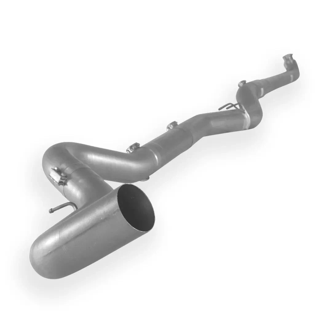 Dieselr Aluminized Downpipe Back Exhaust Single | 2500/3500 6.6L GM DURAMAX LML (2007.5-2010) Aluminized Exhaust Dieselr Parts 5-inch without muffler