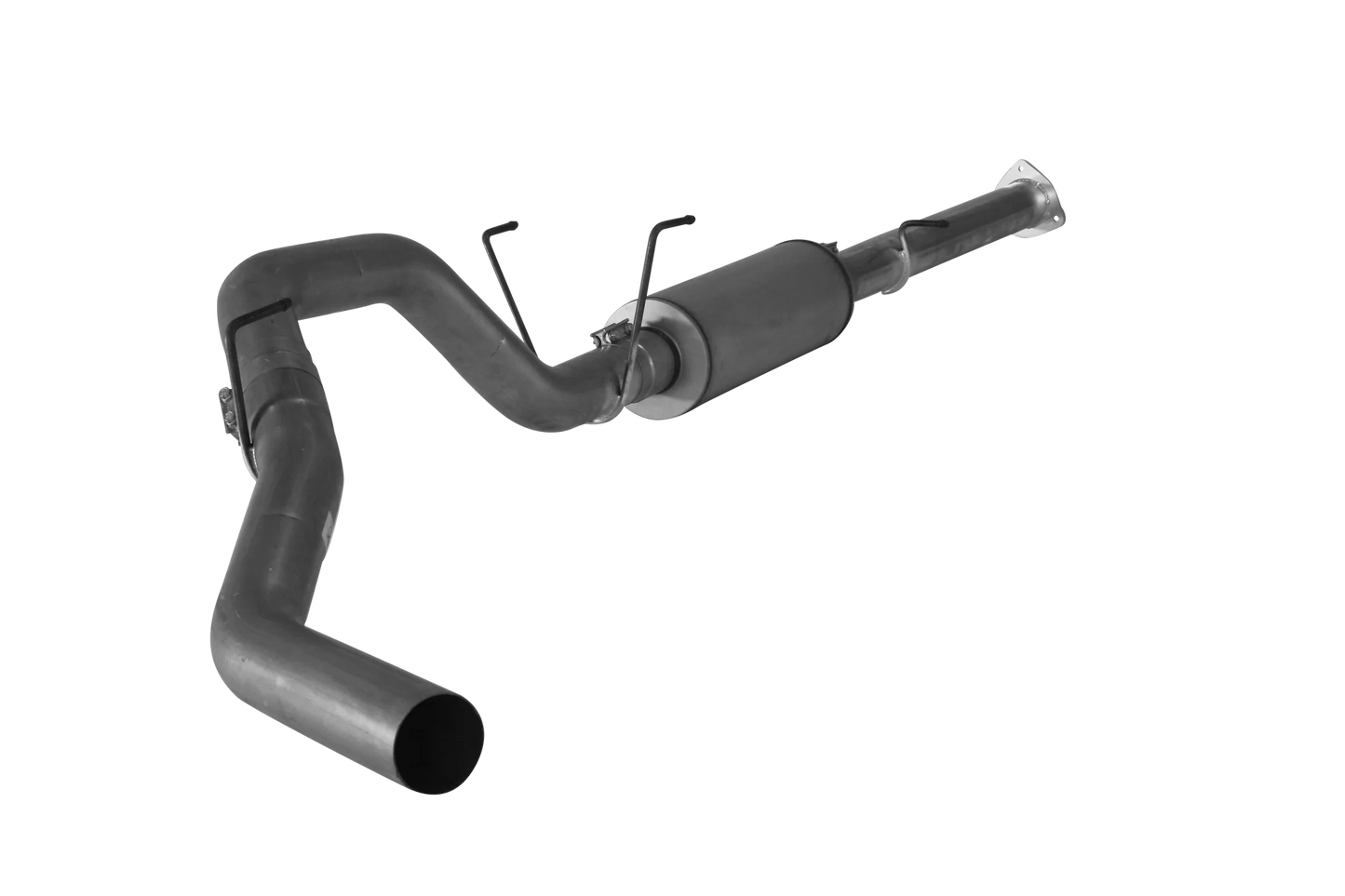 Downpipe Back Exhaust - Single (2013-2018 Dodge 2500/3500 6.7L Cummins) Exhaust DIESELR Tuning 4" With Muffler