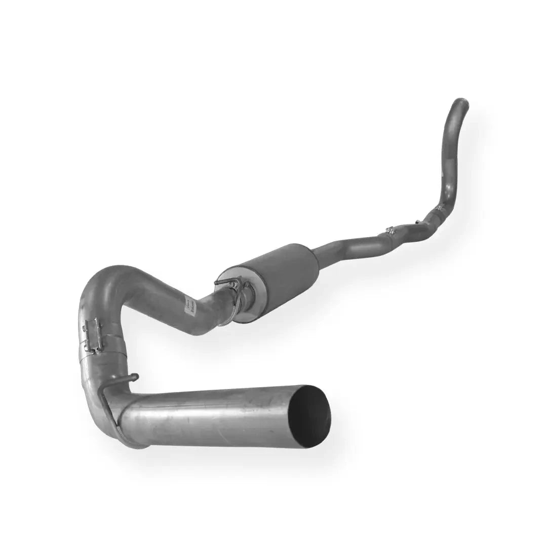 Dieselr Aluminized 4" Turbo Back Exhaust Single | Dodge 2500/3500 5.9L Cummins 1989-1993 Aluminized Exhaust Dieselr Parts 4-inch with muffler