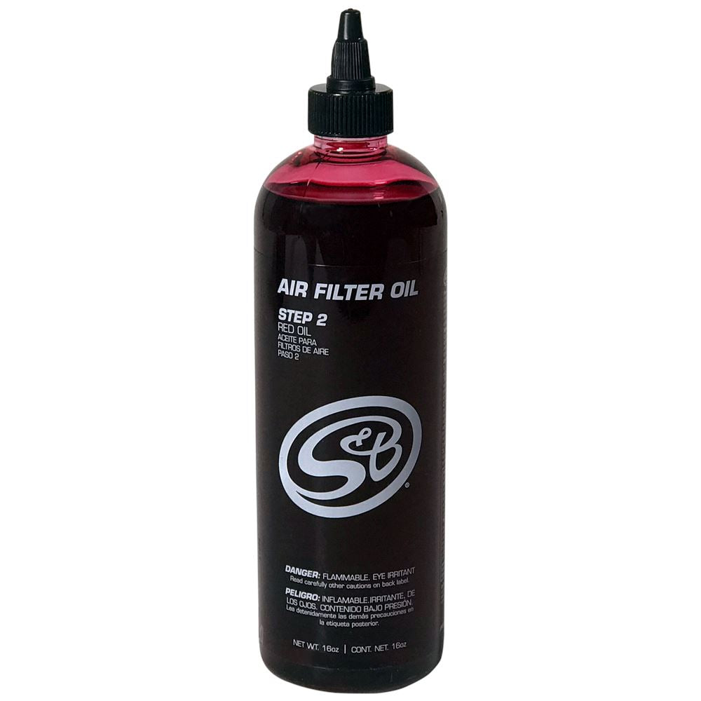 16 oz. Bottle of Air Filter Oil - Red S&B Air filters S&B