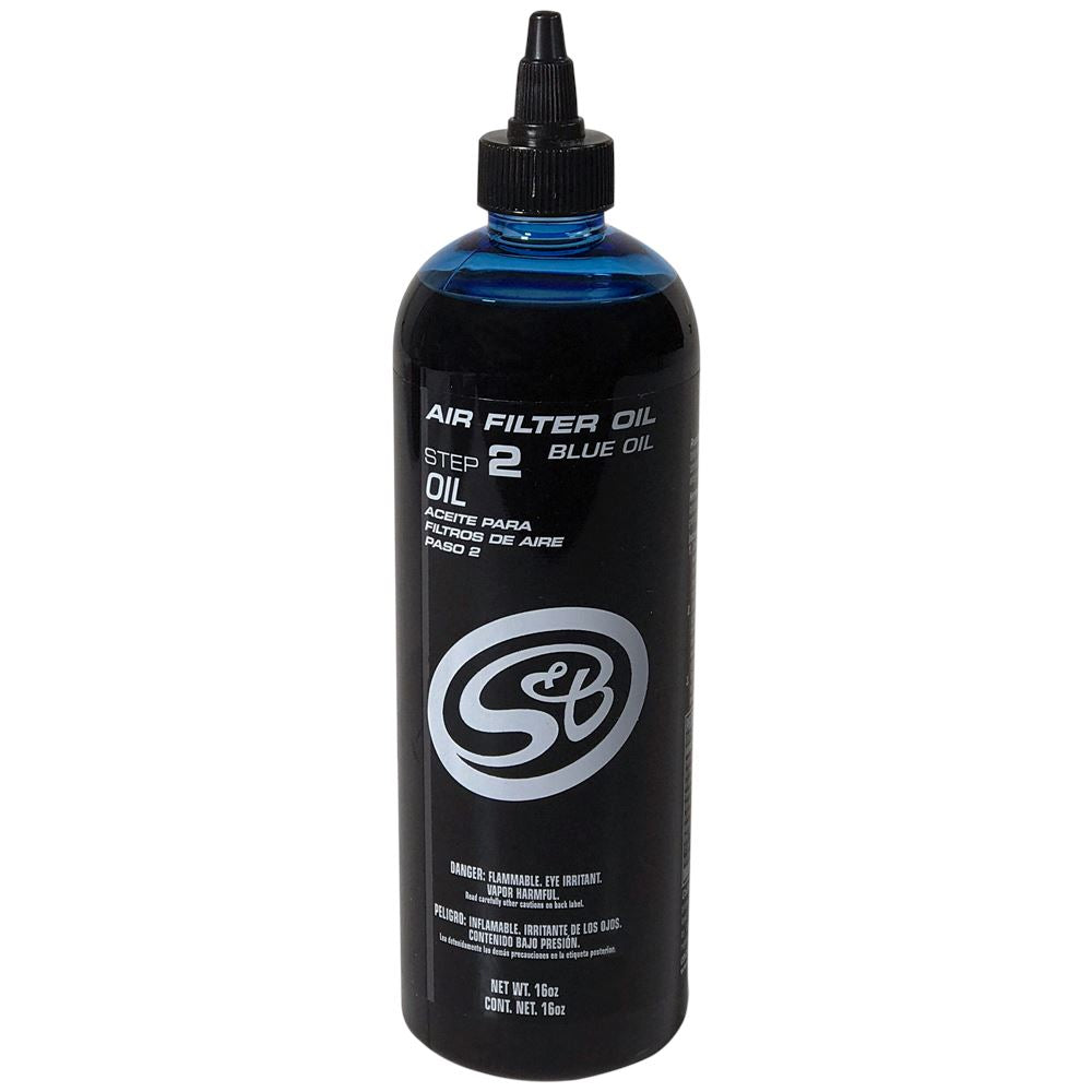 16 oz. Bottle of Air Filter Oil - Blue S&B Air filters S&B