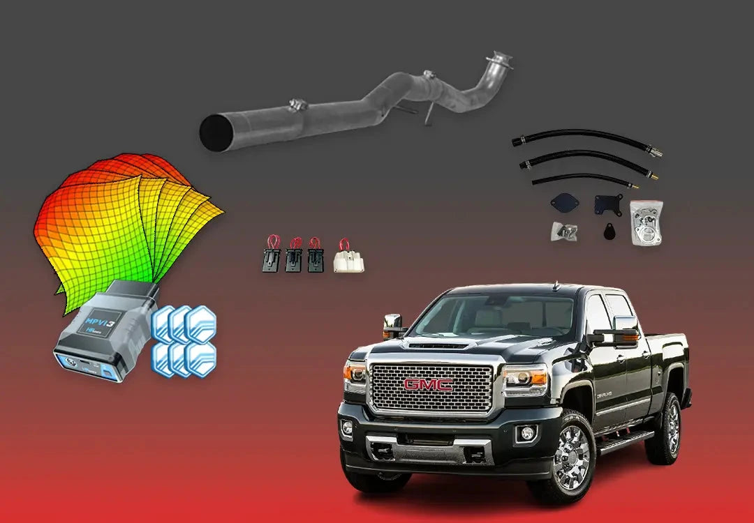DIESELR GM Duramax L5P All In One Kit (2017-2023) w/ MPVi3 All In One Kit (Basic) DIESELR Corp 2017-2019 Shift-on-the-Fly (SOTF) Cat & DPF Straight - Race Pipe