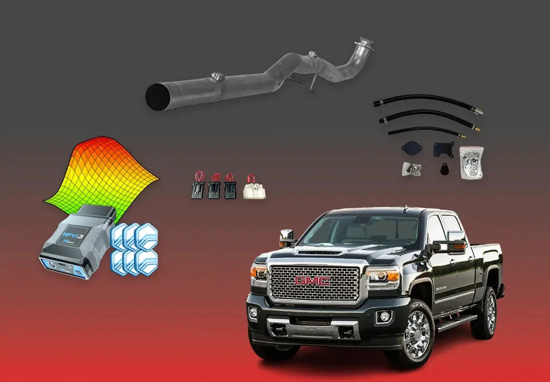 DIESELR GM Duramax L5P All In One Kit (2017-2023) w/ MPVi3 All In One Kit (Basic) DIESELR Corp 2017-2019 Single Tune Cat & DPF Straight - Race Pipe
