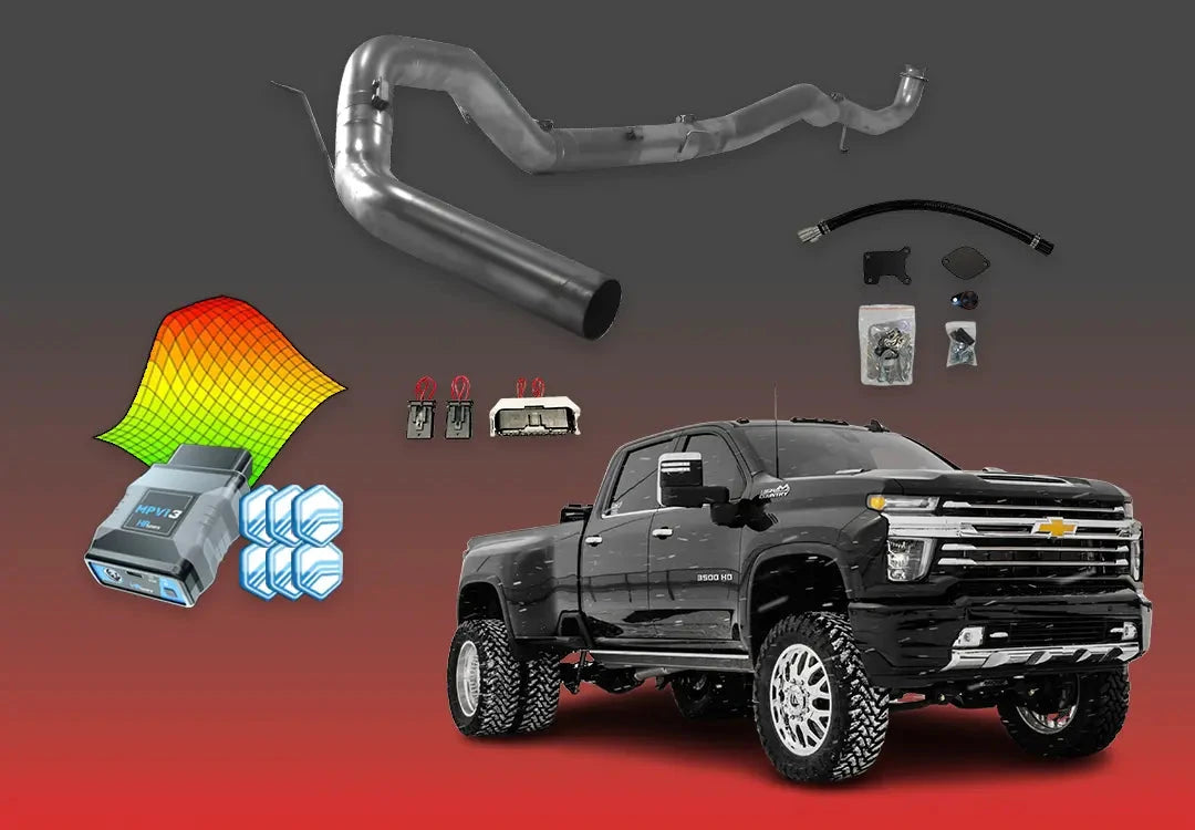 DIESELR GM Duramax L5P All In One Kit (2017-2023) w/ MPVi3 All In One Kit (Basic) DIESELR Corp 2020-2023 Single Tune 5-Inch Downpipe Back