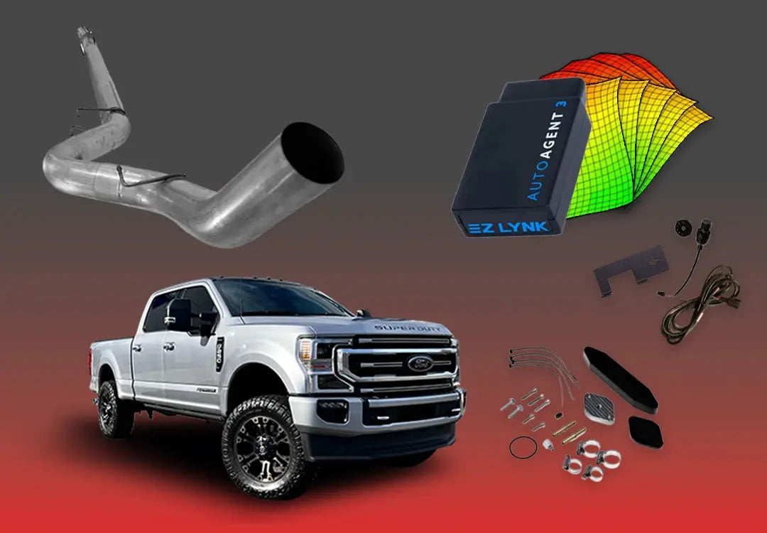 DIESELR 6.7L Ford Powerstroke All-In-One Kit w/ EZ Lynk (2020-2022) All In One Kit (Basic) DIESELR Corp 5-inch Downpipe Back Lifetime Support Pack