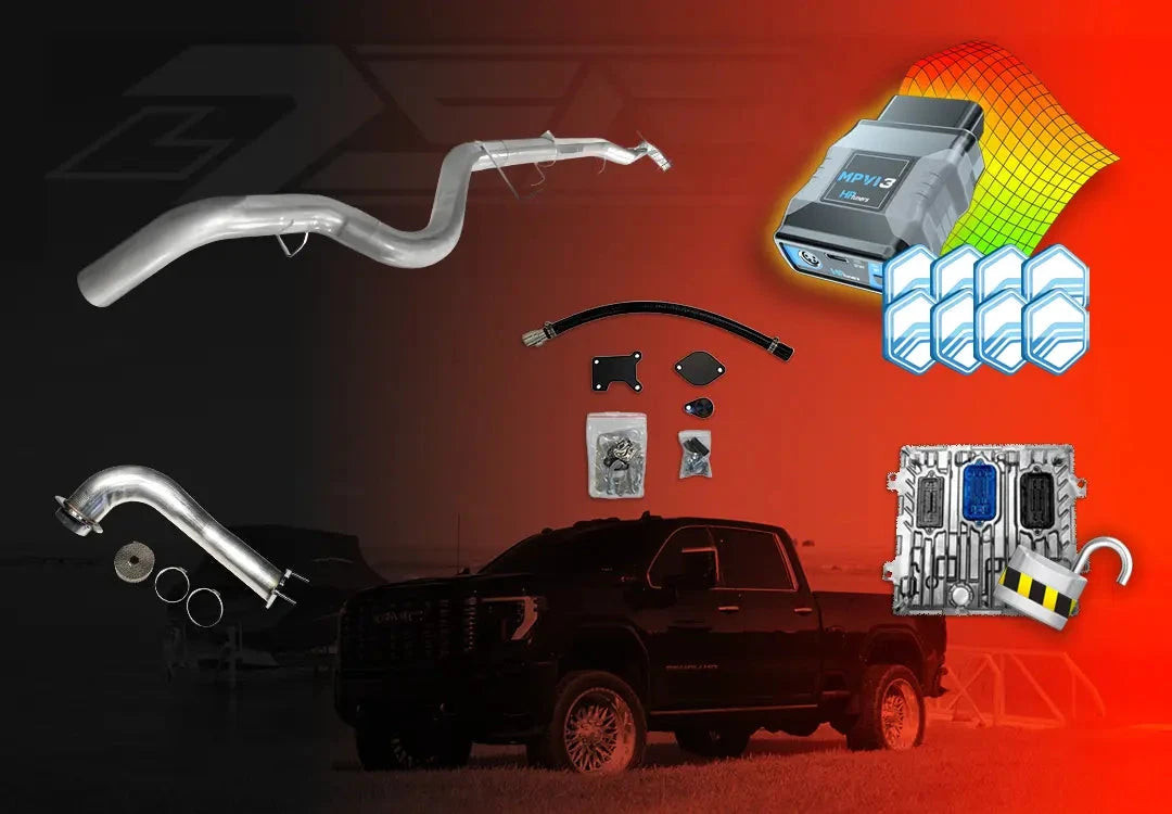 DIESELR GM Duramax L5P All In One Kit (2024-2025) All In One Kit (Basic) DIESELR Corp 5-Inch Downpipe Back