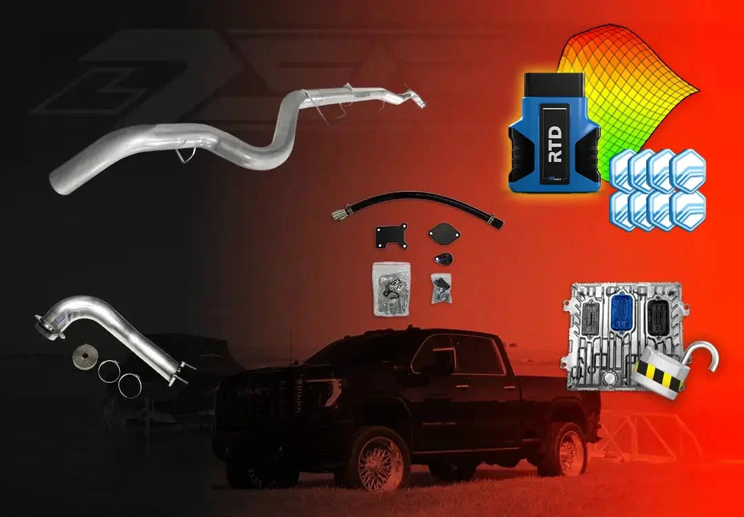 DIESELR GM Duramax L5P All In One Kit (2024-2025) All In One Kit (Basic) DIESELR Corp 5-Inch Downpipe Back