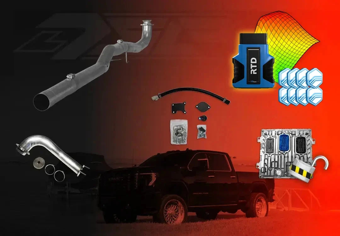 DIESELR GM Duramax L5P All In One Kit (2024-2025) All In One Kit (Basic) DIESELR Corp Cat & DPF Straight - Race Pipe