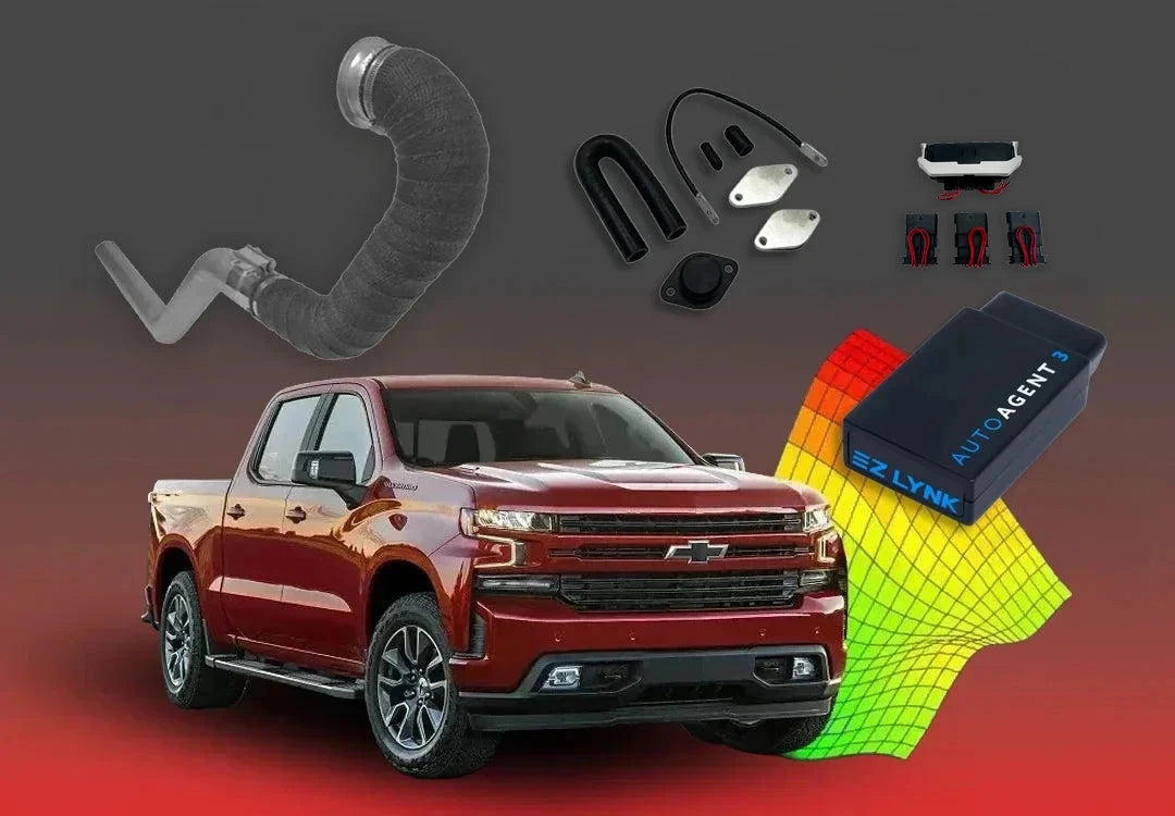 DIESELR 3.0L GM Duramax LM2 E46 All in one kit w/ EZ Lynk (2019-2022) All In One Kit (Basic) DIESELR Corp Unlimited Lifetime Support Pack Cat & DPF Straight - Race Pipe (Stainless Steel)