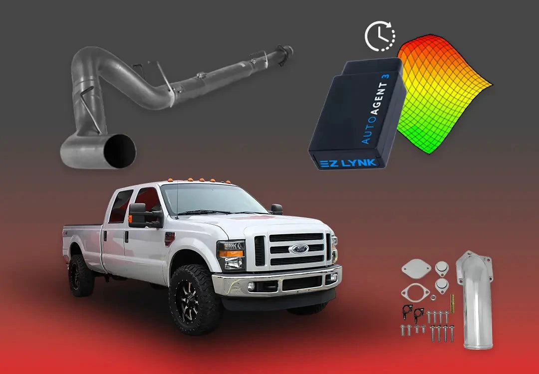 DIESELR 2007.5–2010 Ford Powerstroke 6.4L All-In-One Kit All In One Kit (Basic) DIESELR Corp. 4-week Limited Support 4-Inch Downpipe Back