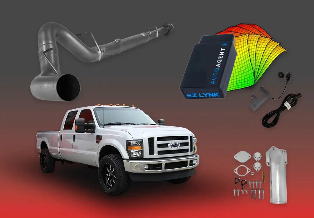 DIESELR 2007.5–2010 Ford Powerstroke 6.4L All-In-One Kit All In One Kit (Basic) DIESELR Corp. Unlimited Support (SOTF - Shift-on-the-Fly) 5-Inch Downpipe Back