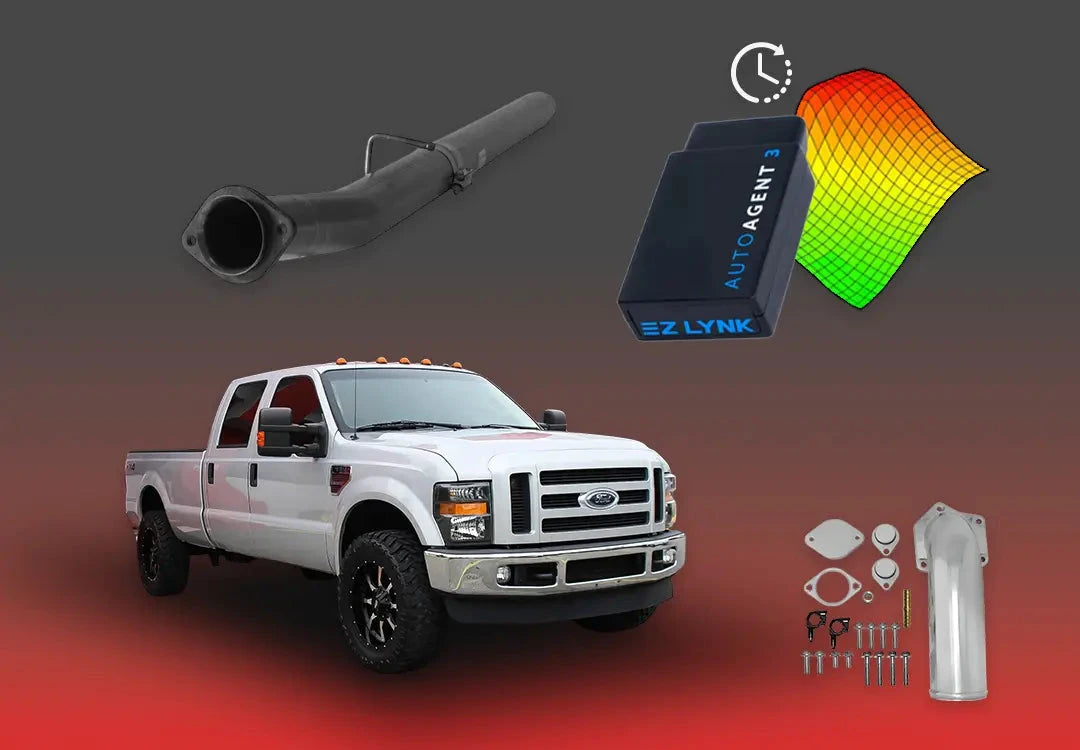 DIESELR 2007.5–2010 Ford Powerstroke 6.4L All-In-One Kit All In One Kit (Basic) DIESELR Corp. 4-week Limited Support Cat & Dpf Straight - Race Pipe