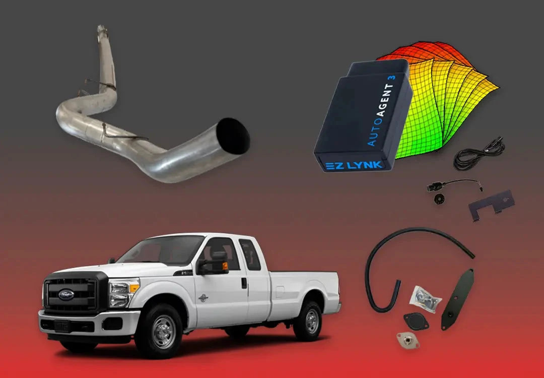 DIESELR 6.7L Ford Powerstroke All-In-One Kit (2011–2019) All In One Kit (Basic) DIESELR Corp. 2011-2014 Unlimited Support (SOTF - Shift-on-the-Fly) 4-inch Downpipe Back
