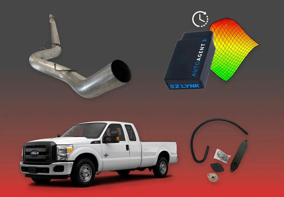 DIESELR 6.7L Ford Powerstroke All-In-One Kit (2011–2019) All In One Kit (Basic) DIESELR Corp. 2011-2014 4-week Limited Support 5-inch Downpipe Back