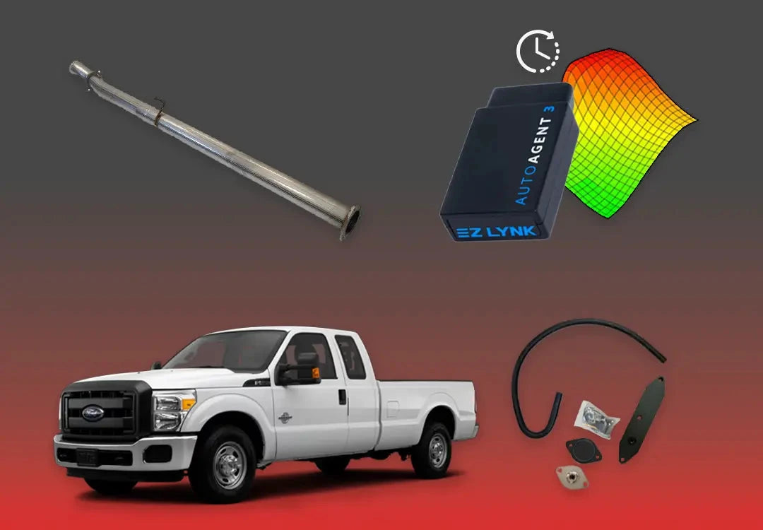 DIESELR 6.7L Ford Powerstroke All-In-One Kit (2011–2019) All In One Kit (Basic) DIESELR Corp. 2011-2014 4-week Limited Support Cat & Dpf Straight - Race Pipe