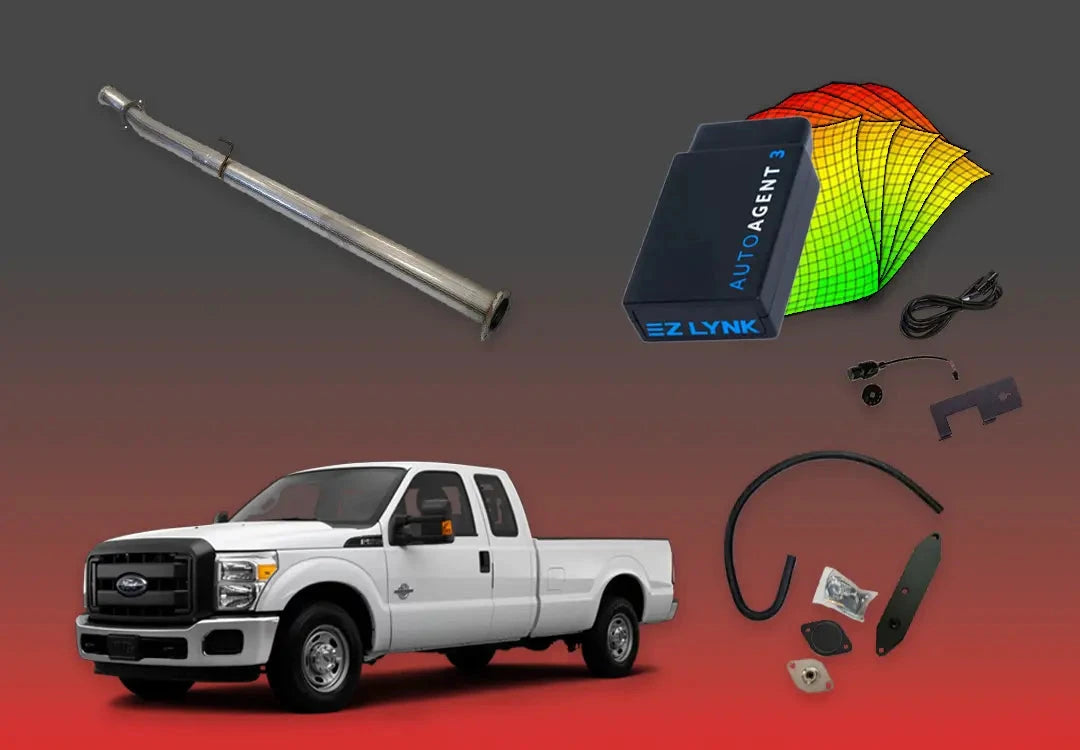 DIESELR 6.7L Ford Powerstroke All-In-One Kit (2011–2019) All In One Kit (Basic) DIESELR Corp. 2011-2014 Unlimited Support (SOTF - Shift-on-the-Fly) Cat & Dpf Straight - Race Pipe