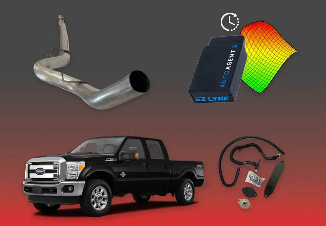 DIESELR 6.7L Ford Powerstroke All-In-One Kit (2011–2019) All In One Kit (Basic) DIESELR Corp. 2015-2016 4-week Limited Support 4-inch Downpipe Back