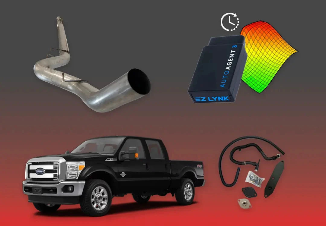 DIESELR 6.7L Ford Powerstroke All-In-One Kit (2011–2019) All In One Kit (Basic) DIESELR Corp. 2015-2016 4-week Limited Support 5-inch Downpipe Back