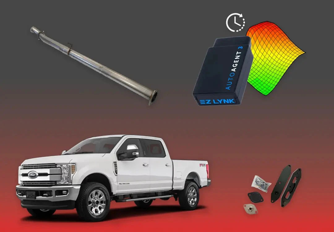DIESELR 6.7L Ford Powerstroke All-In-One Kit (2011–2019) All In One Kit (Basic) DIESELR Corp. 2017-2019 4-week Limited Support Cat & Dpf Straight - Race Pipe