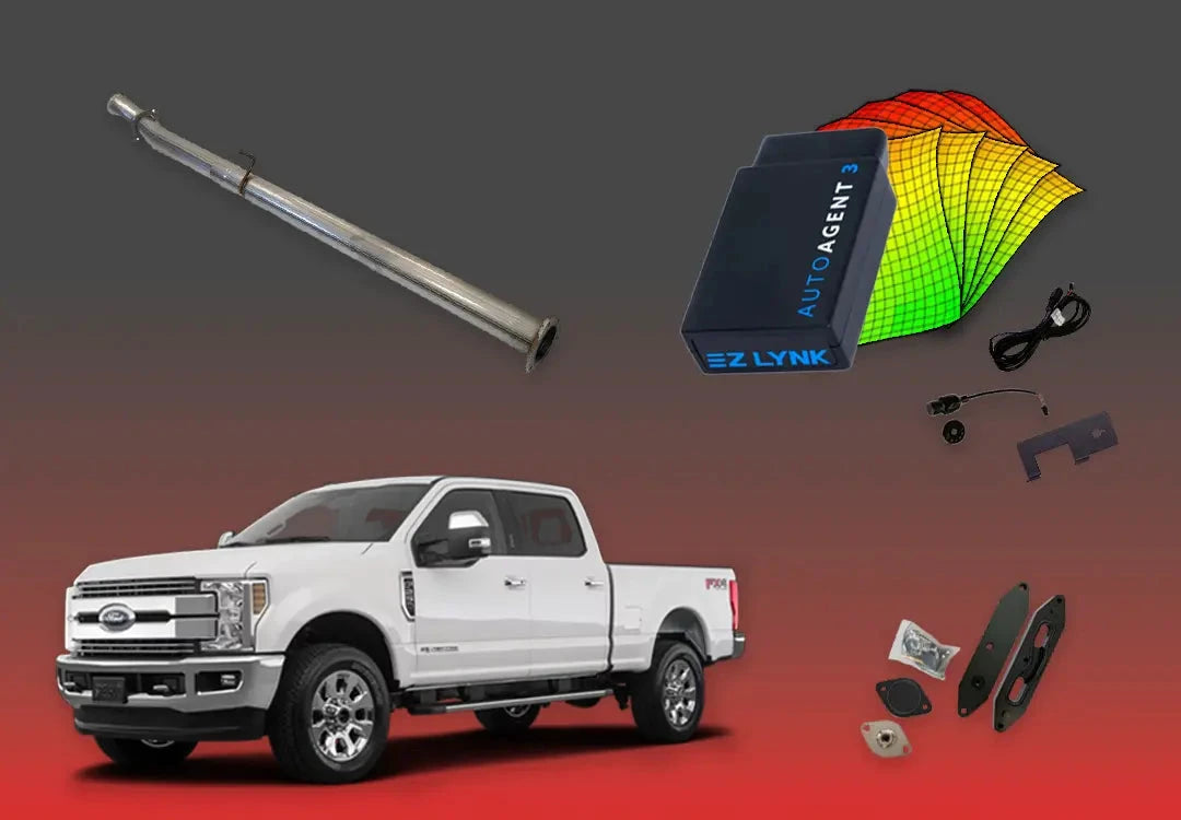 DIESELR 6.7L Ford Powerstroke All-In-One Kit (2011–2019) All In One Kit (Basic) DIESELR Corp. 2017-2019 Unlimited Support (SOTF - Shift-on-the-Fly) Cat & Dpf Straight - Race Pipe