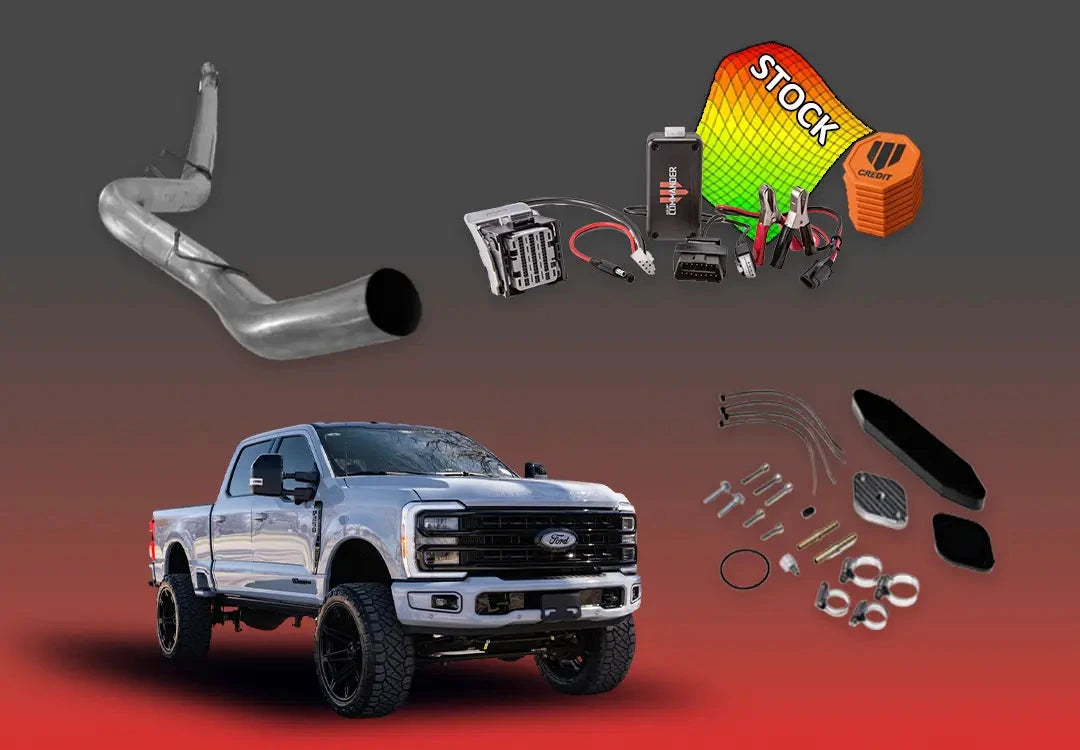 DIESELR 6.7L Ford Powerstroke All In One Kit (2023–2024) All In One Kit (Basic) DIESELR Corp. 2023-2024 Stock 4-inch Downpipe Back