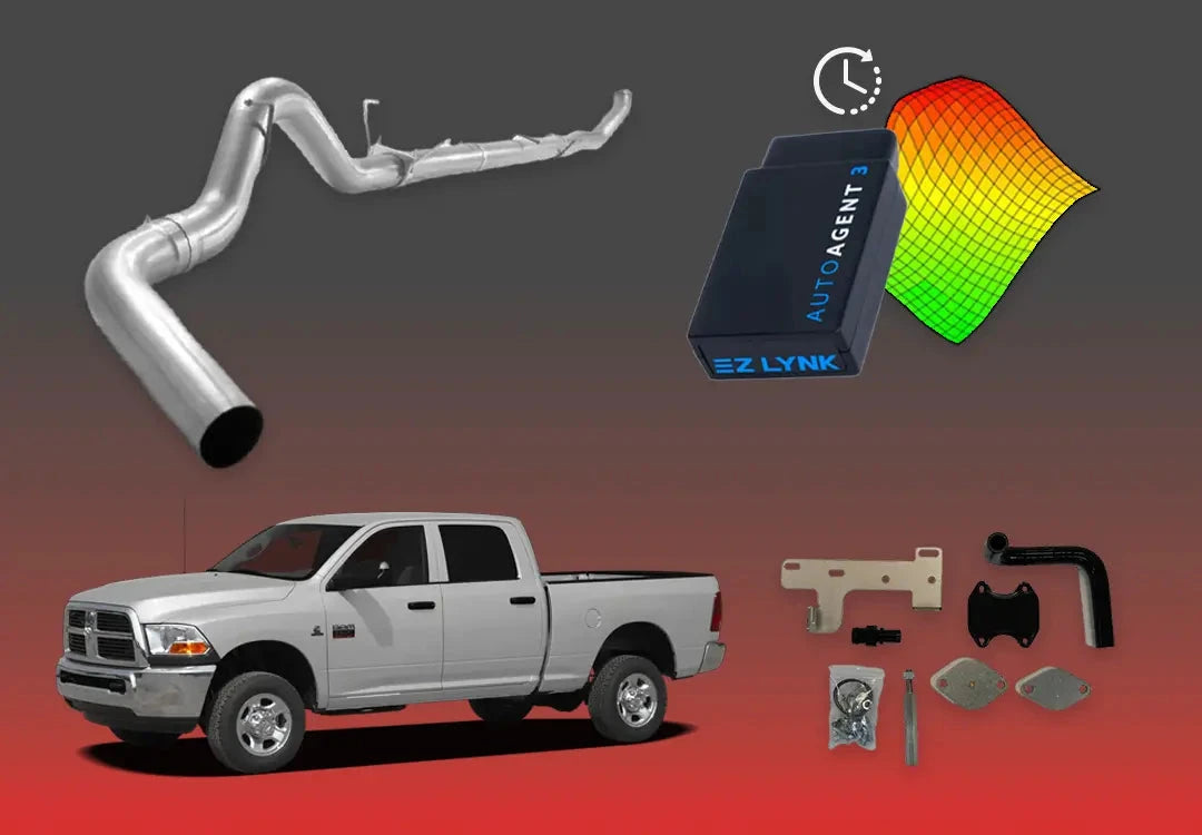 DIESELR 6.7L RAM Cummins All-In-One Kit (2010–2012) All In One Kit (Basic) DIESELR Corp. 4-week Limited Support DIESELR 4 inch Turbo-Back Exhaust System