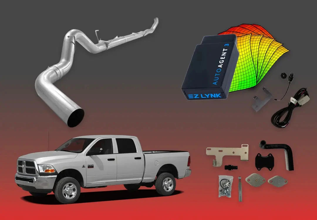 DIESELR 6.7L RAM Cummins All-In-One Kit (2010–2012) All In One Kit (Basic) DIESELR Corp. Unlimited Support (SOTF - Shift-on-the-Fly) DIESELR 5 inch Turbo-Back Exhaust System