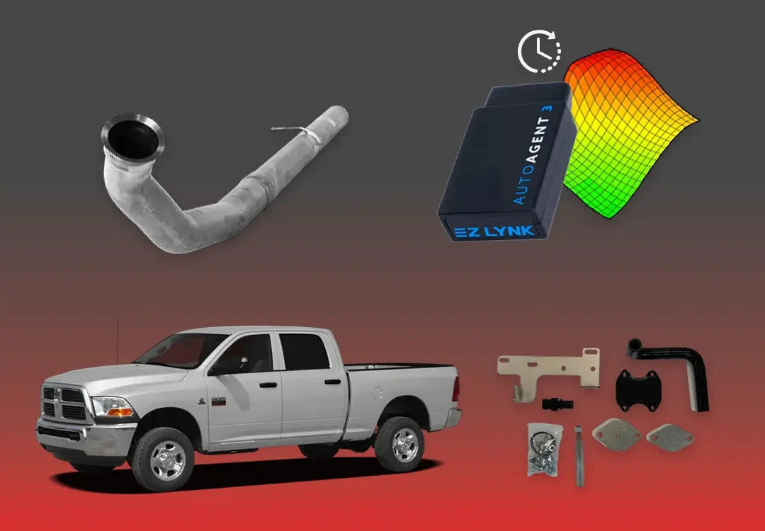 DIESELR 6.7L RAM Cummins All-In-One Kit (2010–2012) All In One Kit (Basic) DIESELR Corp. 4-week Limited Support Cat & Dpf Straight - Race Pipe