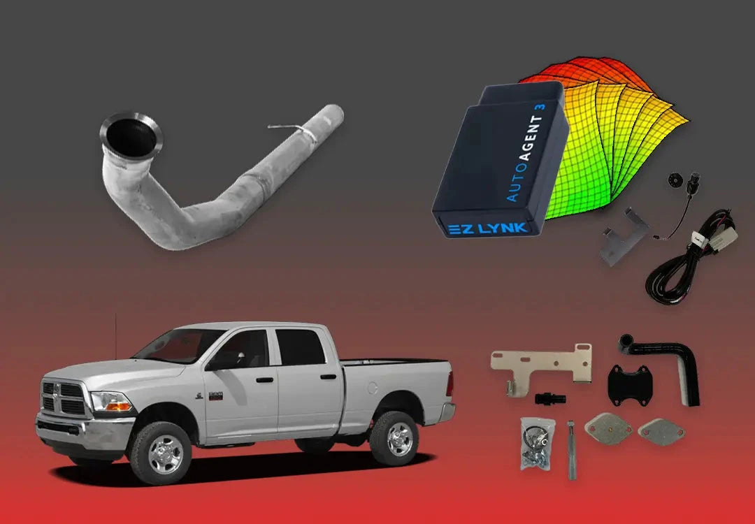 DIESELR 6.7L RAM Cummins All-In-One Kit (2010–2012) All In One Kit (Basic) DIESELR Corp. Unlimited Support (SOTF - Shift-on-the-Fly) Cat & Dpf Straight - Race Pipe