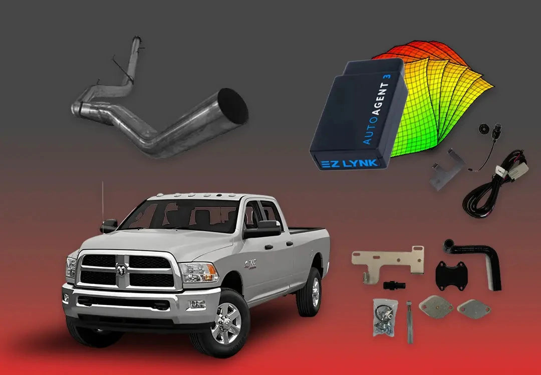 DIESELR 6.7L RAM Cummins All-In-One Kit (2013–2018) All In One Kit (Basic) DIESELR Corp. 2013-2017 Unlimited Support (SOTF - Shift-on-the-Fly) DIESELR 5 inch Turbo Back Exhaust - Single