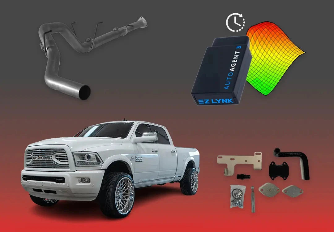 DIESELR 6.7L RAM Cummins All-In-One Kit (2013–2018) All In One Kit (Basic) DIESELR Corp. 2018 4-week Limited Support DIESELR 4 inch Downpipe Back Exhaust - Single