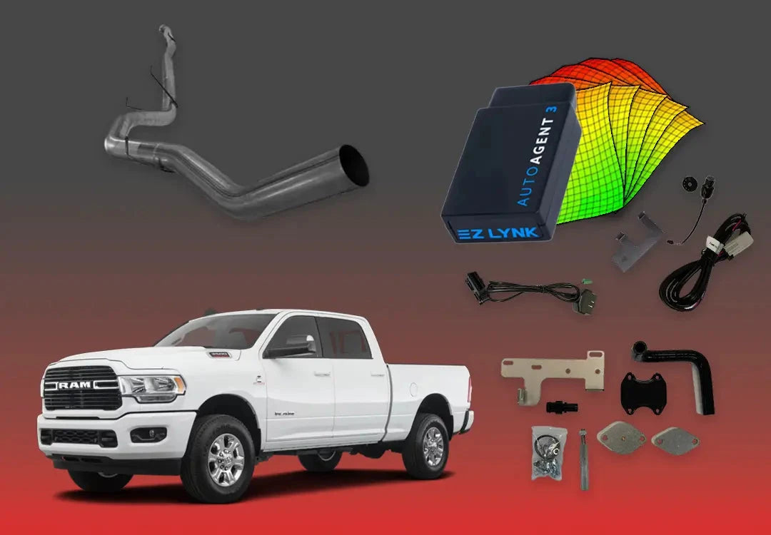DIESELR 6.7L RAM Cummins All-In-One Kit (2019–2021) All In One Kit (Basic) DIESELR Corp. Unlimited Support (SOTF - Shift-on-the-Fly) 4-Inch Downpipe Back