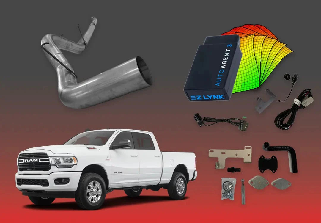 DIESELR 6.7L RAM Cummins All-In-One Kit (2019–2021) All In One Kit (Basic) DIESELR Corp. Unlimited Support (SOTF - Shift-on-the-Fly) 5-Inch Downpipe Back