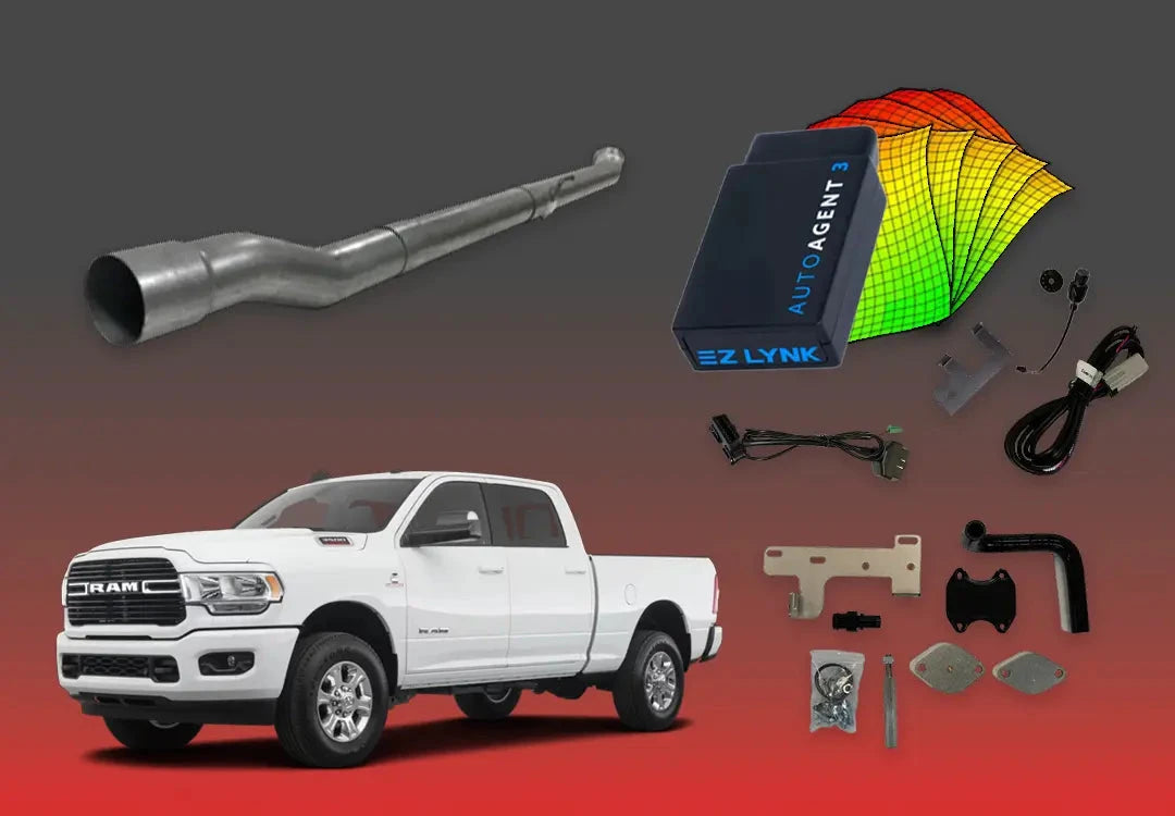 DIESELR 6.7L RAM Cummins All-In-One Kit (2019–2021) All In One Kit (Basic) DIESELR Corp. Unlimited Support (SOTF - Shift-on-the-Fly) Cat & Dpf Straight - Race Pipe