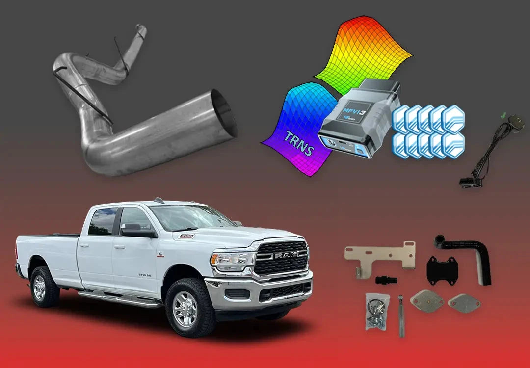 DIESELR 6.7L RAM Cummins All-In-One Kit (2022–2024, 68RFE) All In One Kit (Basic) DIESELR Corp Single Tune 5-Inch Downpipe Back
