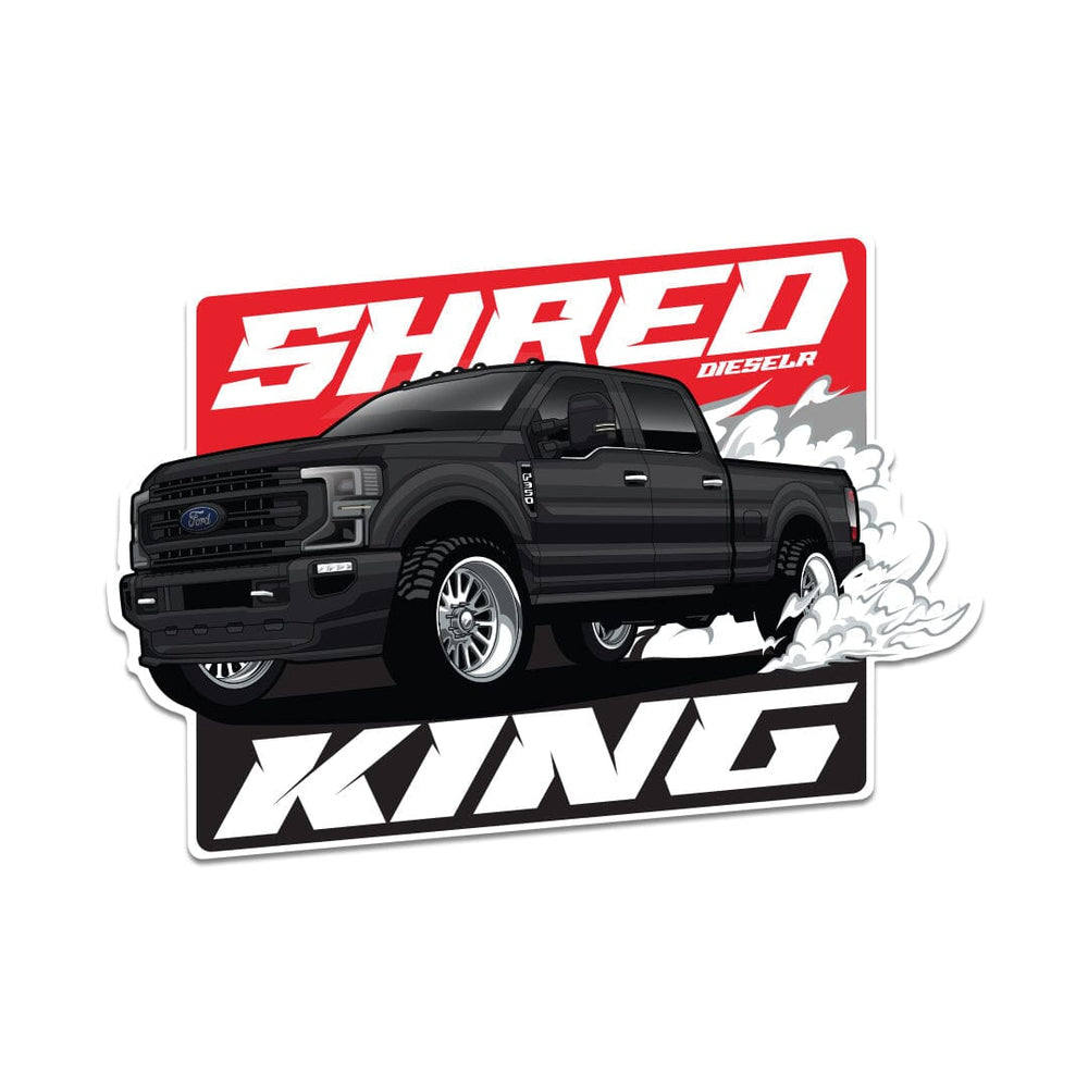 Dieselr Shred King Embossed Sticker Accessories DSLR