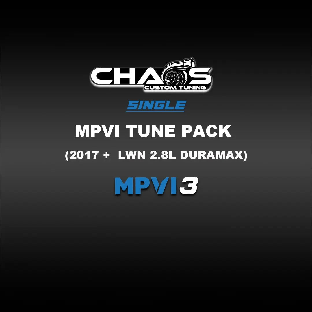 Chaos Custom Tuning MPVI3 Tune Files (2017+ Duramax LWN 2.8L) Tune Files Chaos Custom Tuning