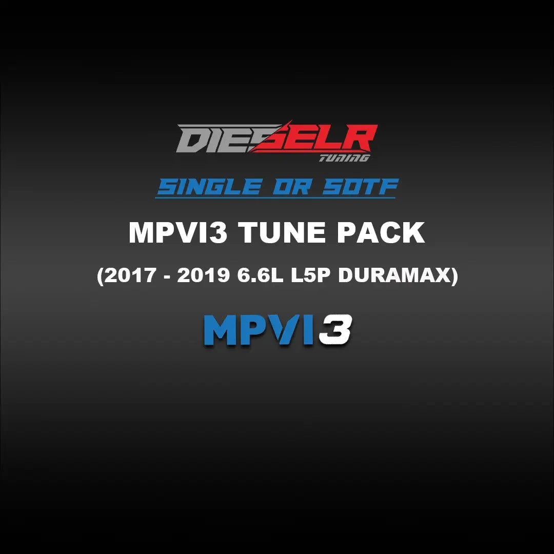 DIESELR MPVI3 Tune Files (2017-2019 Duramax L5P 6.6L) Tune Files DIESELR Tuning